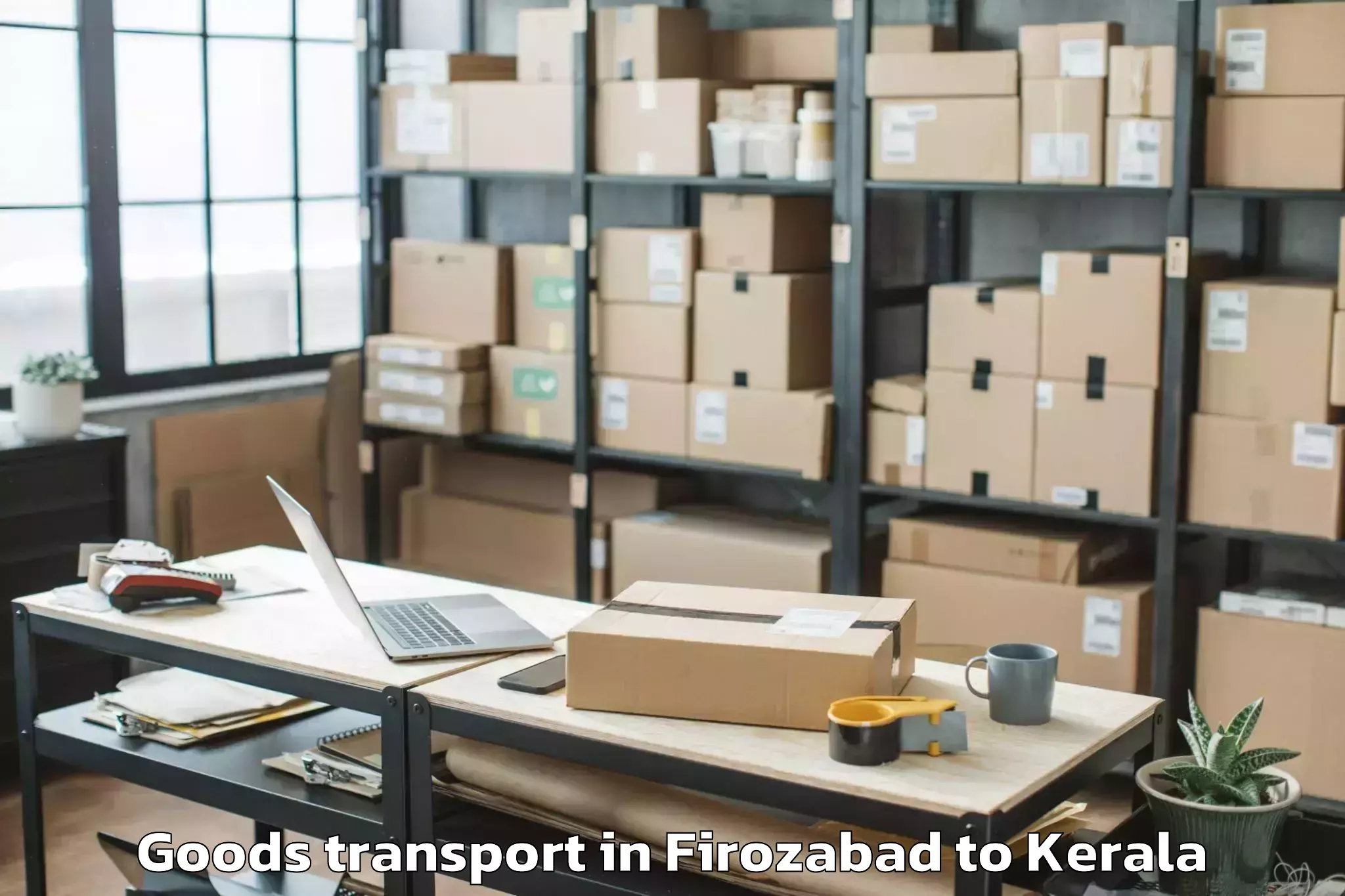 Efficient Firozabad to Kozhencherry Goods Transport